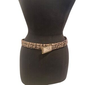 Elephant Leather Belt Mens Womens Unique Exotic 30-32 Sm Buckle needs fixed